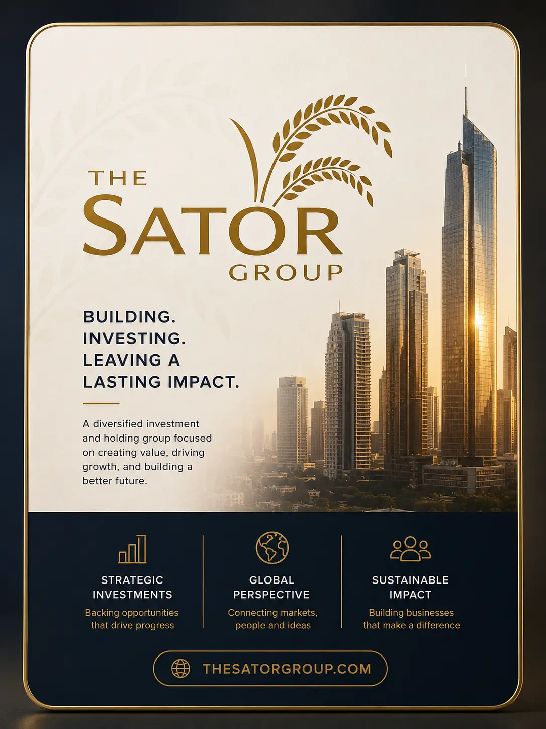 The Sator Group brand card