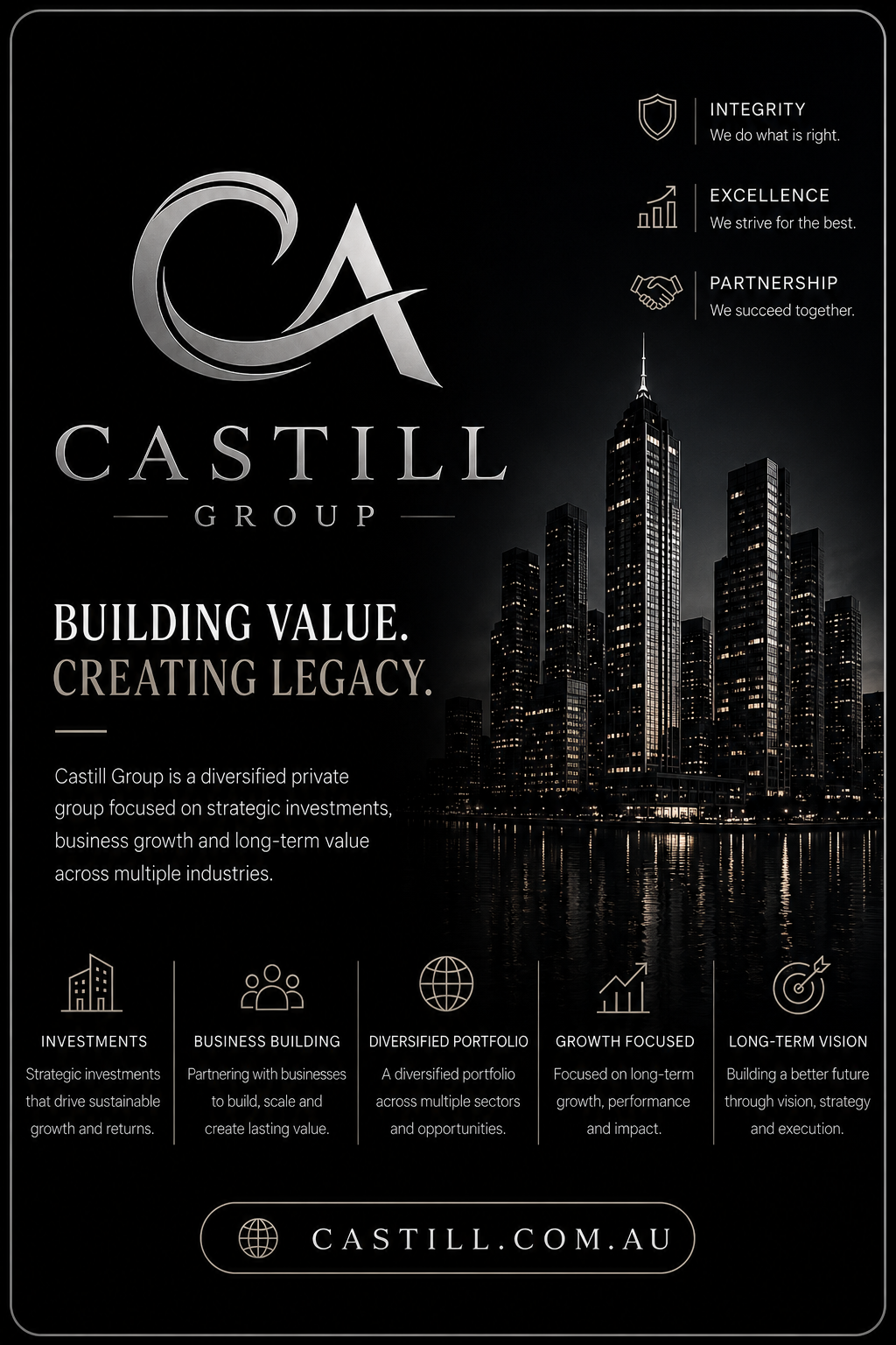 Castill Group brand card