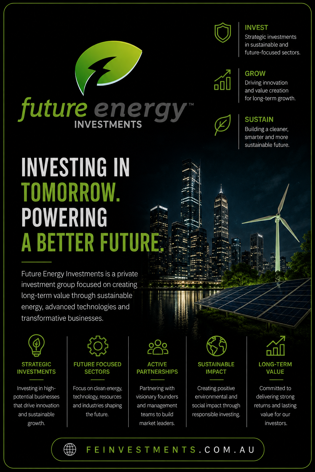 Future Energy Investments brand card