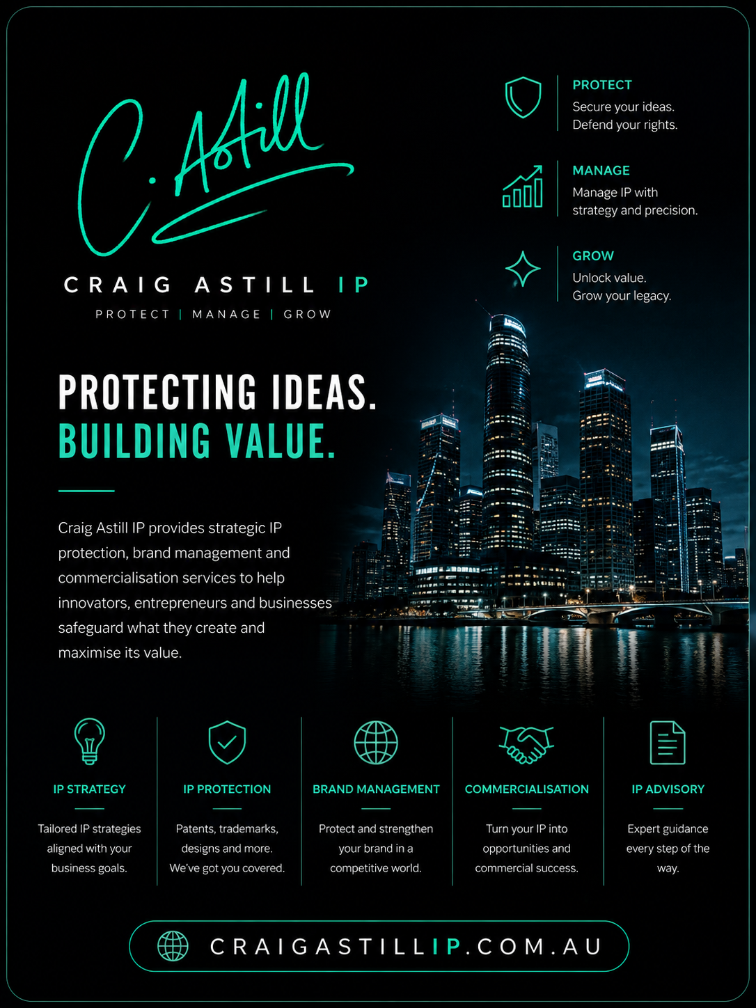 Craig Astill IP brand card